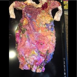 Rhinestoned baby dress